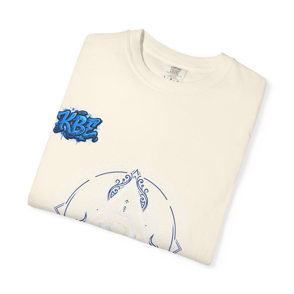 T-Shirt — Blue Geometric Mandala Bandana Graphic