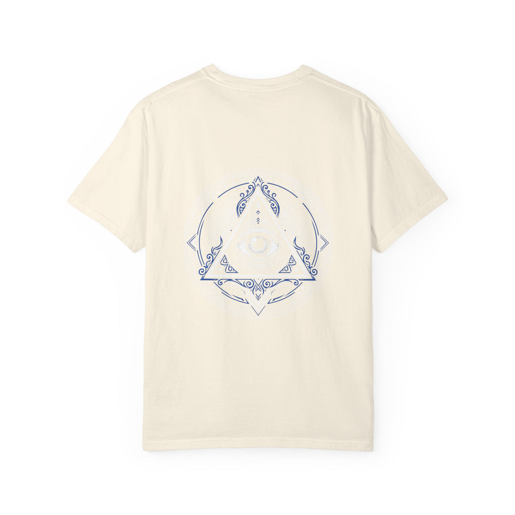 T-Shirt — Blue Geometric Mandala Bandana Graphic