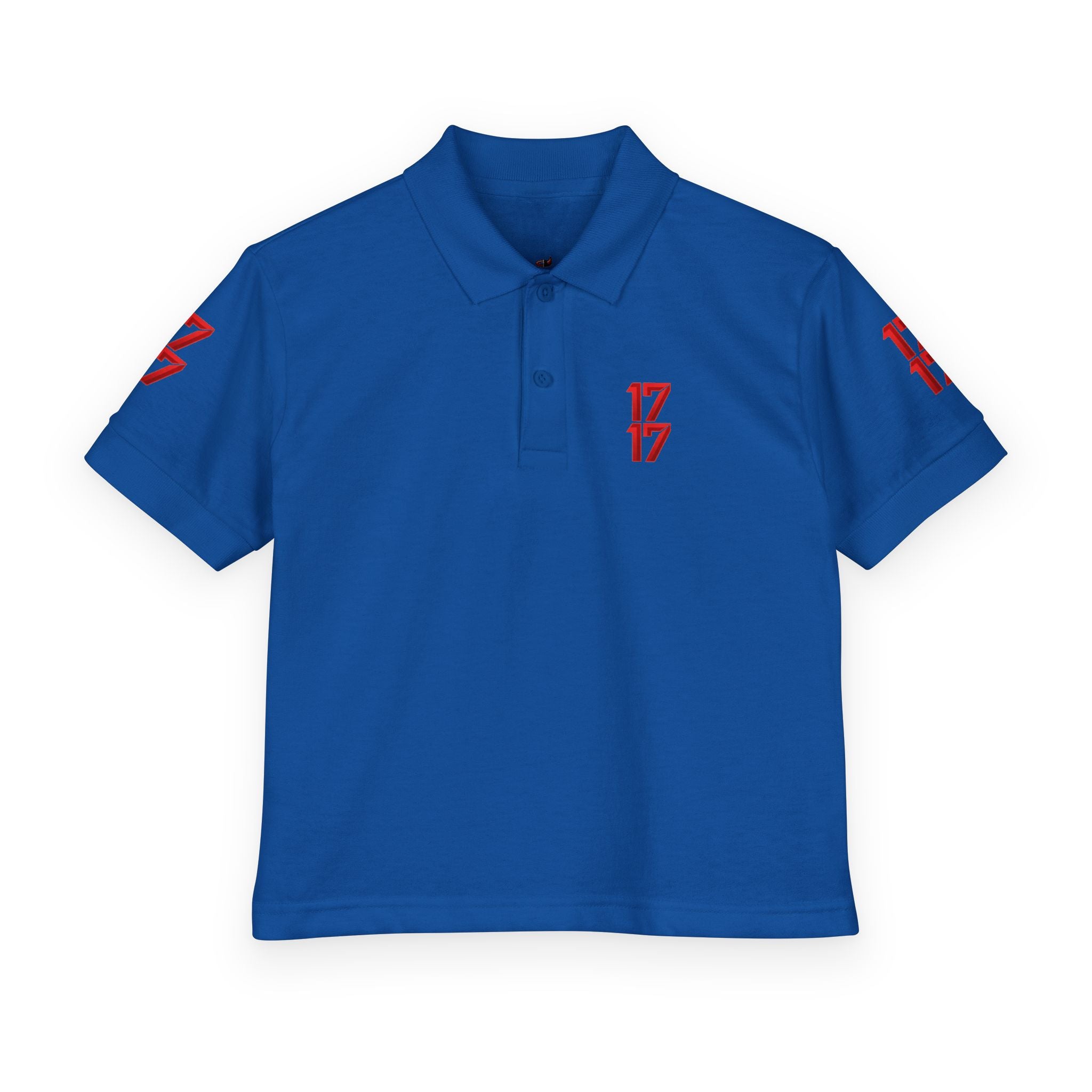Youth Polo — Red 17 Graphic School Spirit Polo