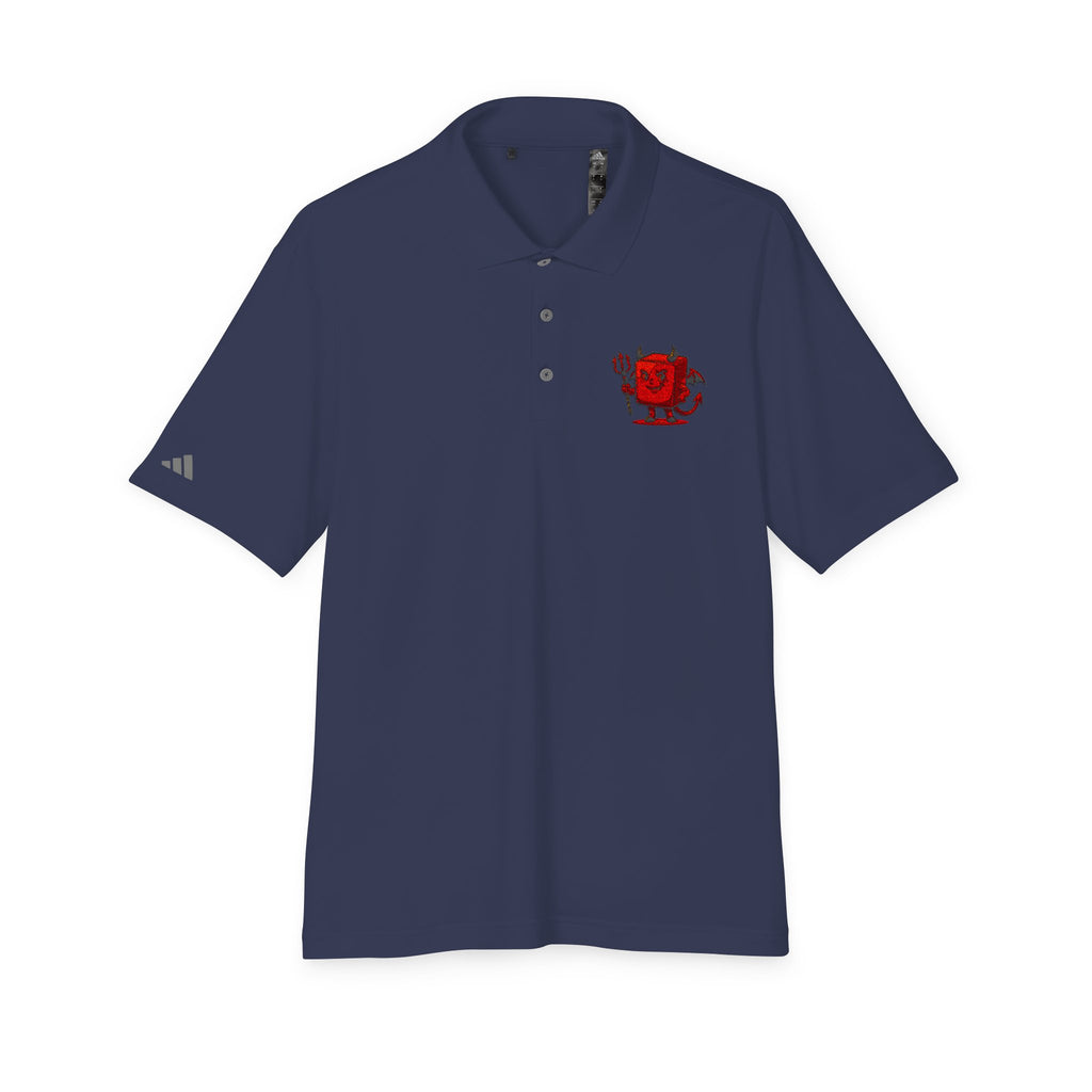 Red Devil Logo Polo Shirt — Embroidered Small Chest Graphic, Golf & Casual Wear