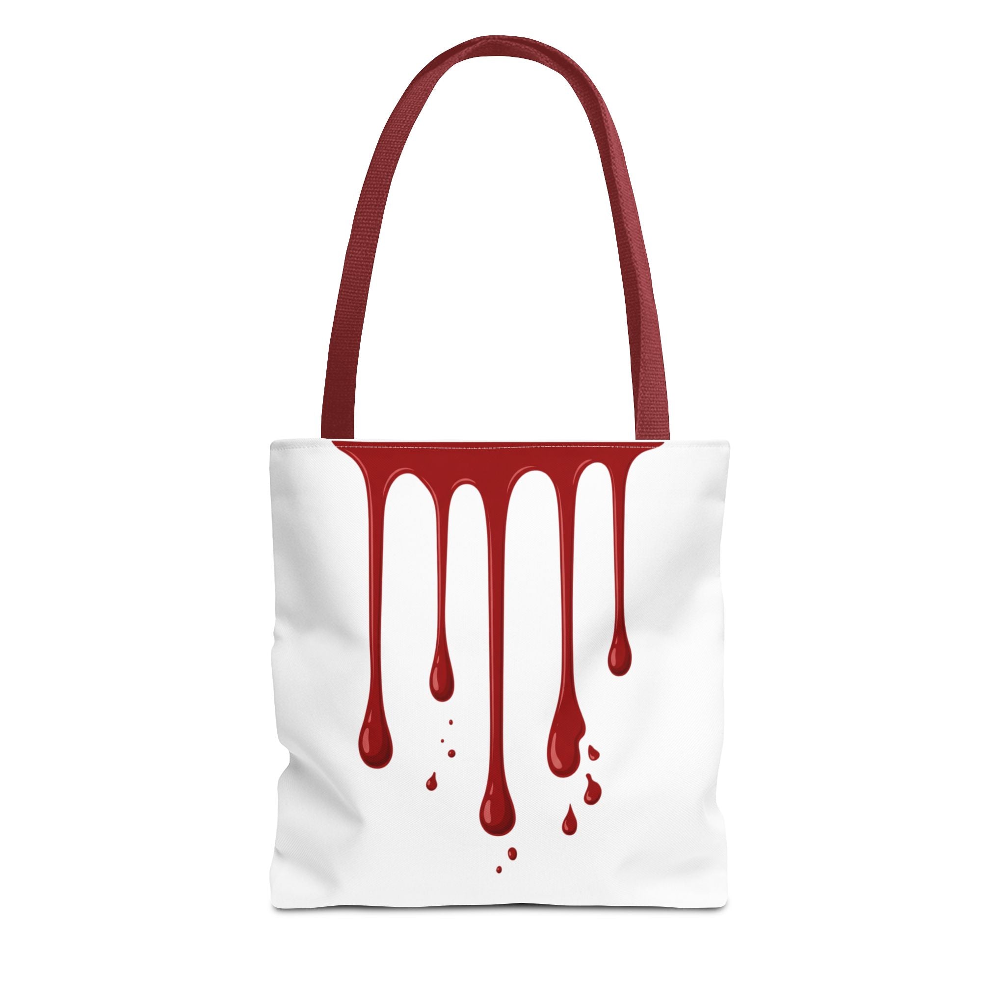 Dripping Blood Graphic Tote Bag — Red Horror Aesthetic Tote