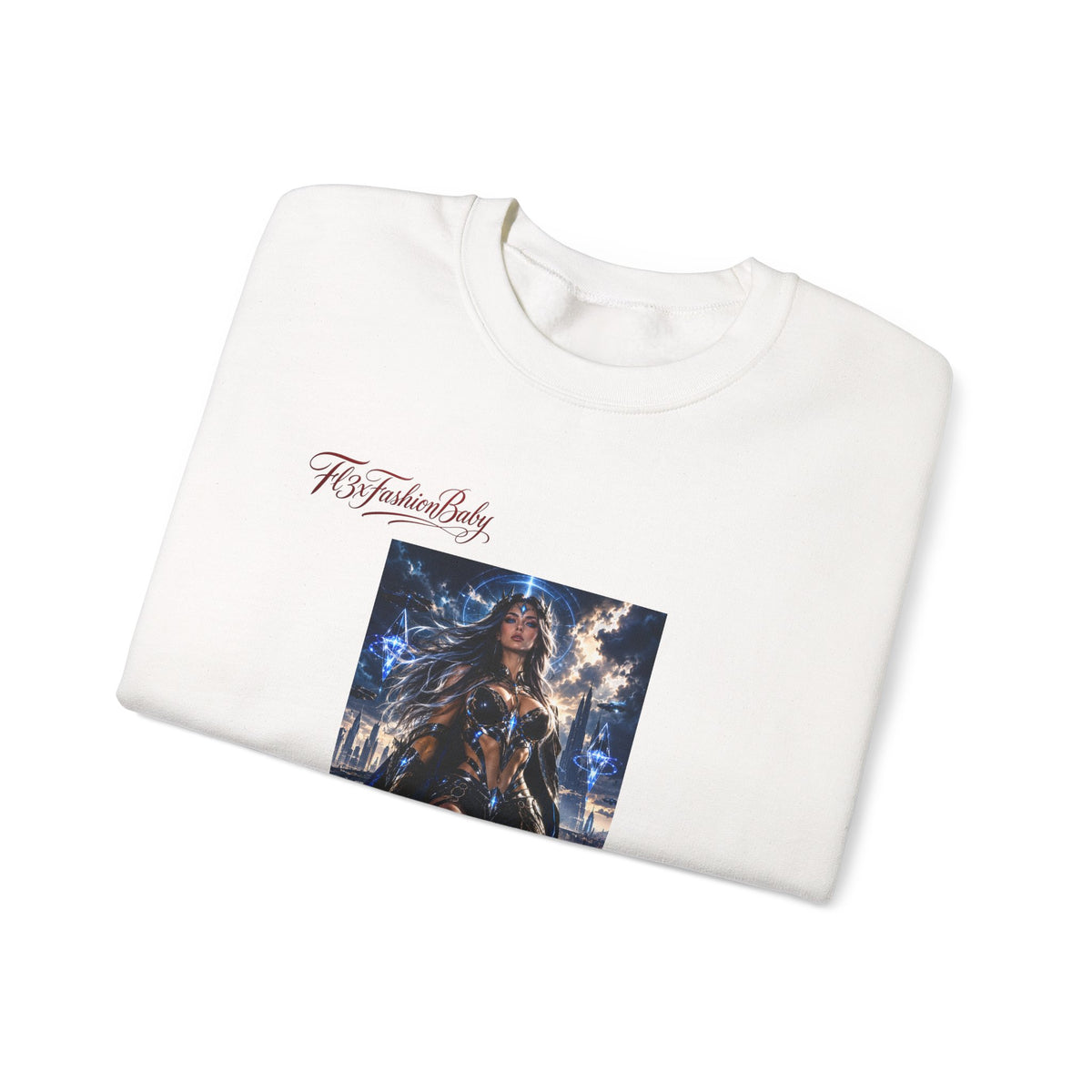 Wonder Warrior Crewneck Sweatshirt — Fantasy Armor Graphic