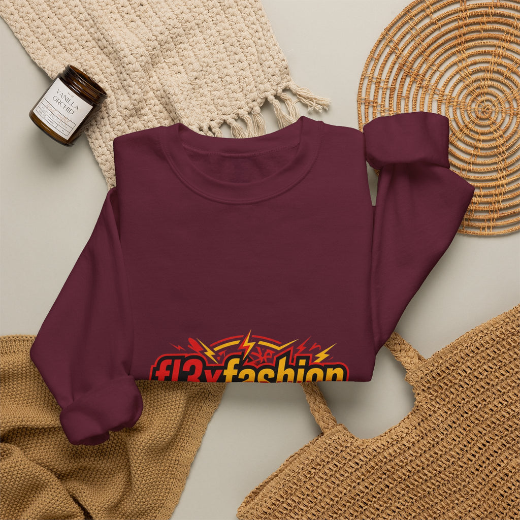 Logo Pattern Sweatshirt — fi3xfashion Graphic Crewneck