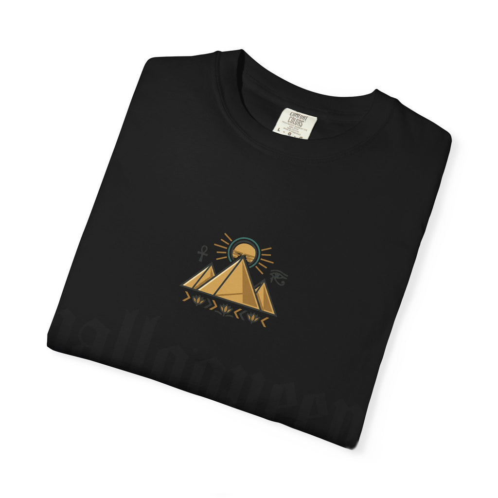 Halloqueen Graphic T-Shirt — Gothic Pyramid & All-Seeing Eye Streetwear