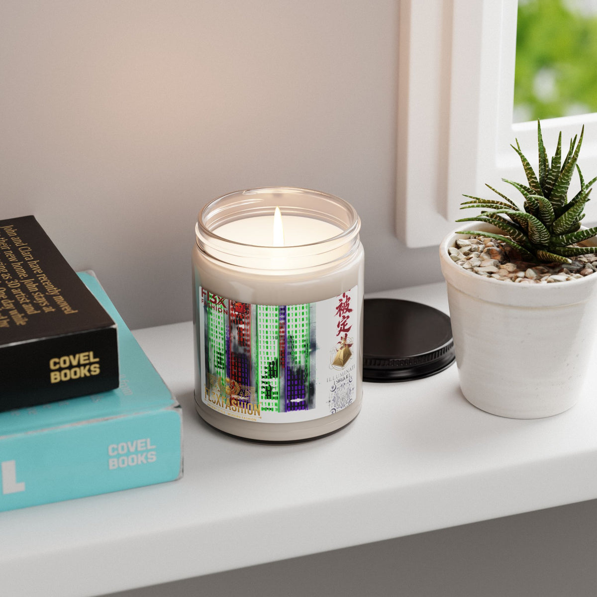 9oz Scented Soy Candle — Urban Zen Aroma with Asian Calligraphy Label