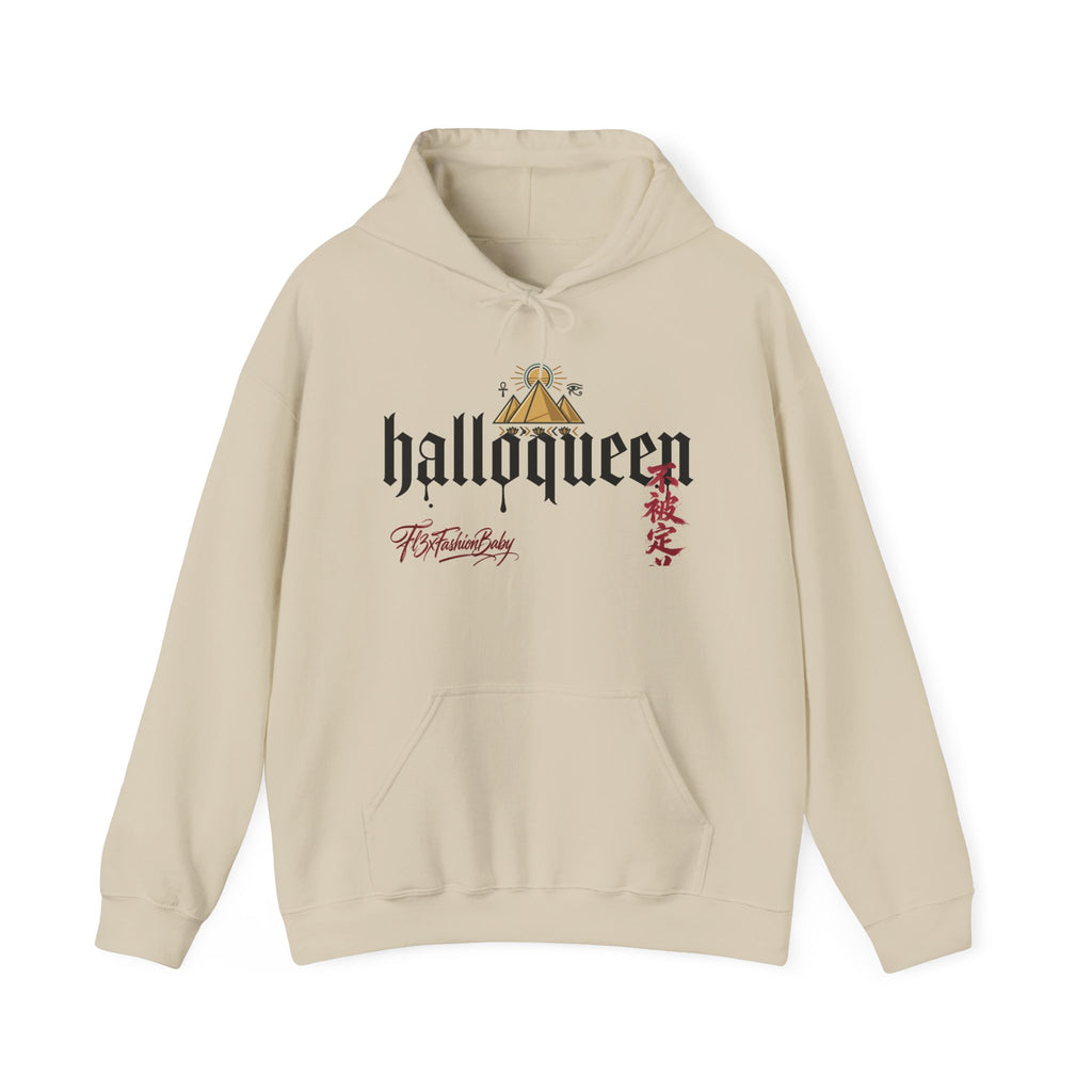 Halloween 'HalloQueen' Gothic Hoodie — Queen Crown Costume Sweatshirt