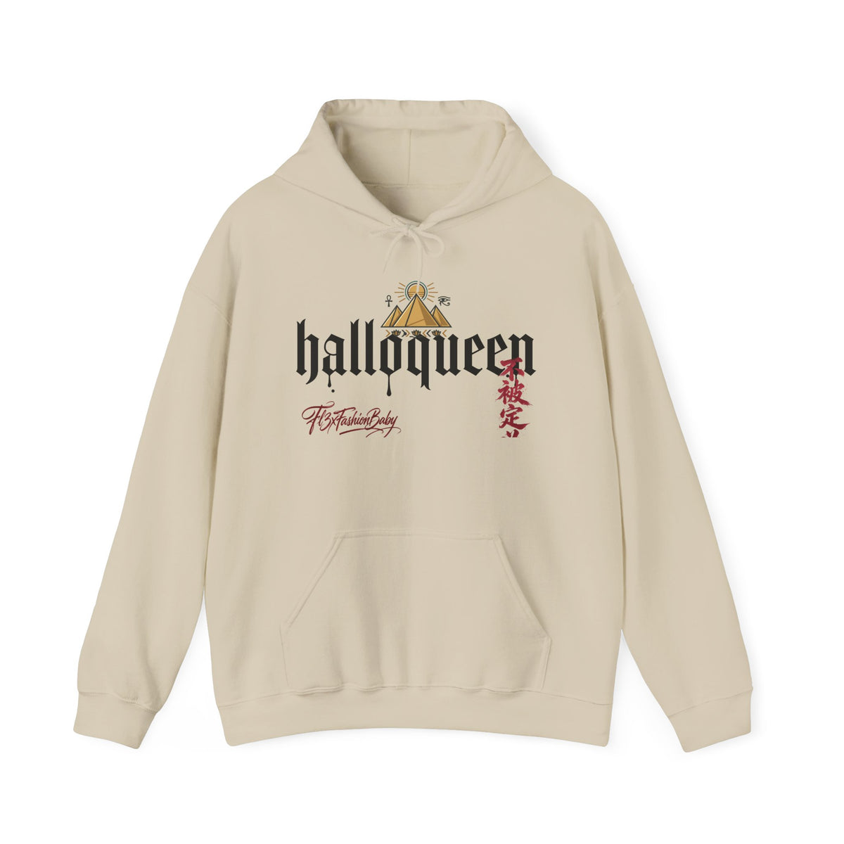 Halloween 'HalloQueen' Gothic Hoodie — Queen Crown Costume Sweatshirt