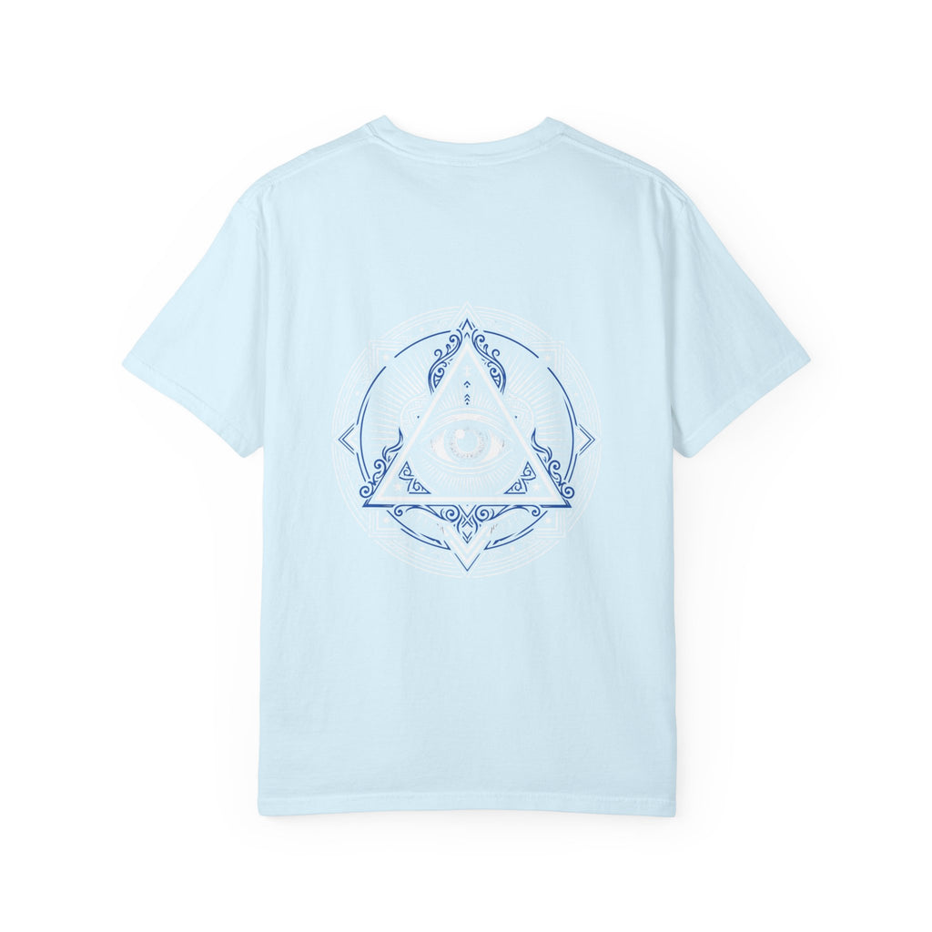 T-Shirt — Blue Geometric Mandala Bandana Graphic