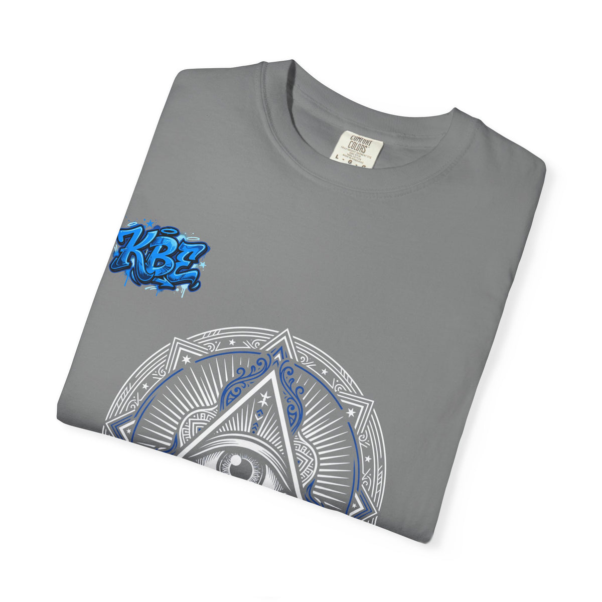 T-Shirt — Blue Geometric Mandala Bandana Graphic