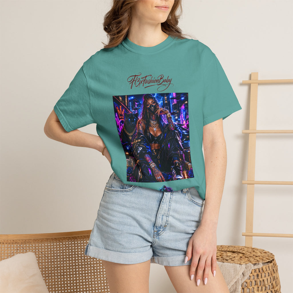 Cyberpunk Nightlife T‑Shirt — “The Fashion Baby” Graphic Tee