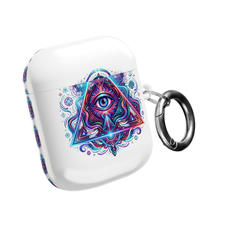 Psychedelic Third Eye AirPod Case — Vibrant Mystic Triangle Design