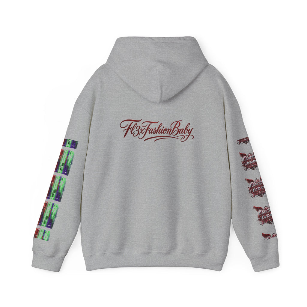 Midnight Run Hoodie — Graphic Streetwear Pullover with Sleeve Prints