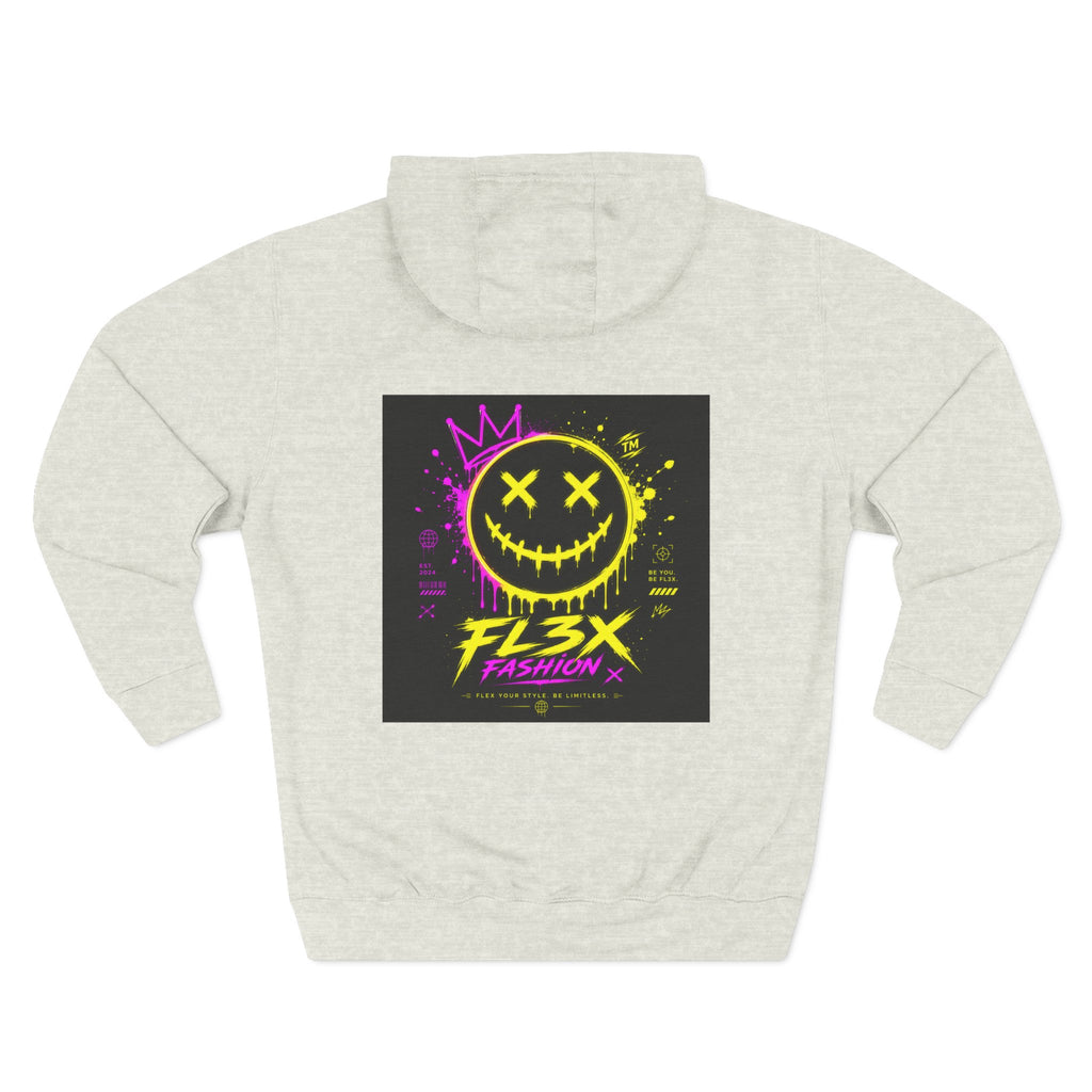 Smiley Neon Graphic Hoodie — FL3X Fashion Streetwear