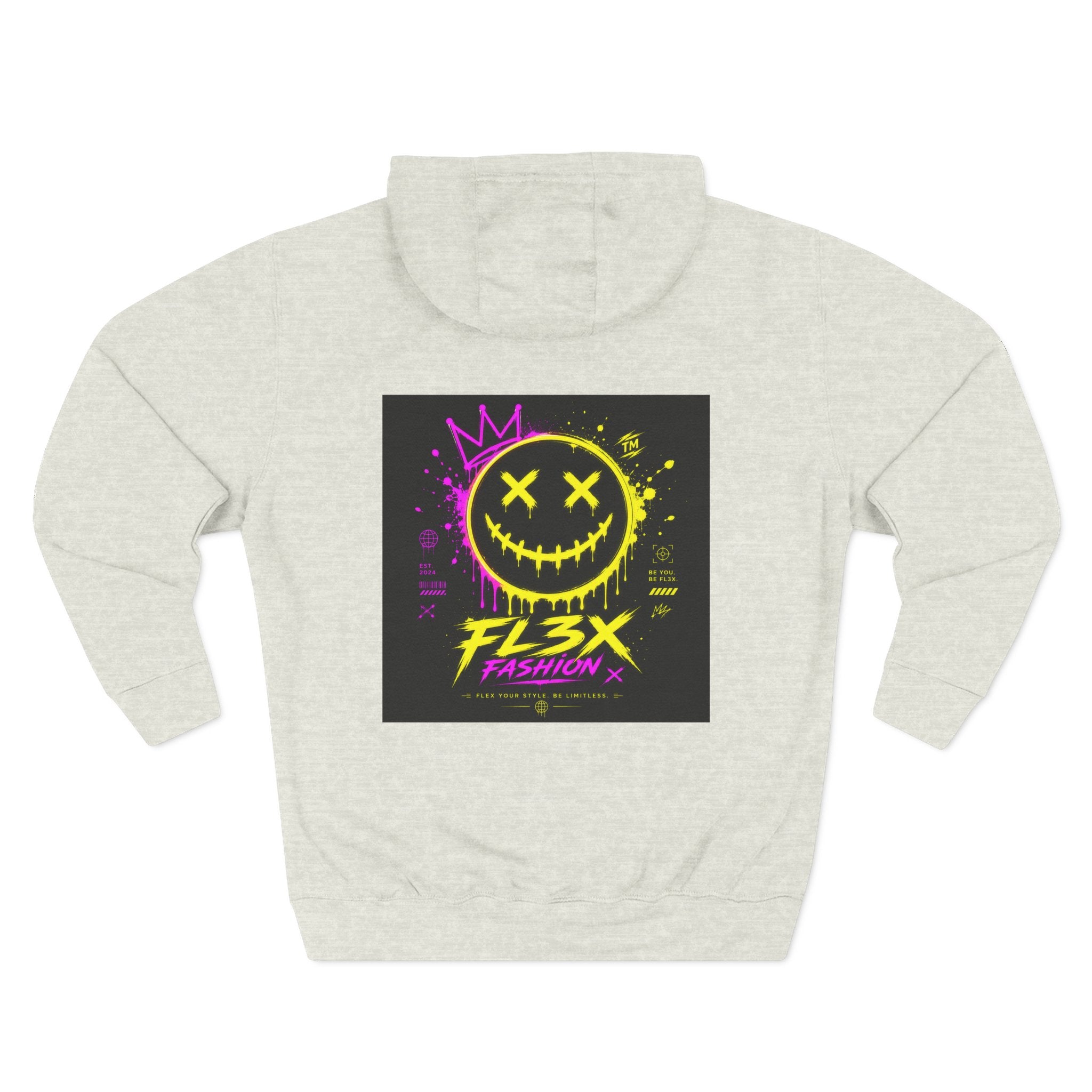 Smiley Neon Graphic Hoodie — FL3X Fashion Streetwear