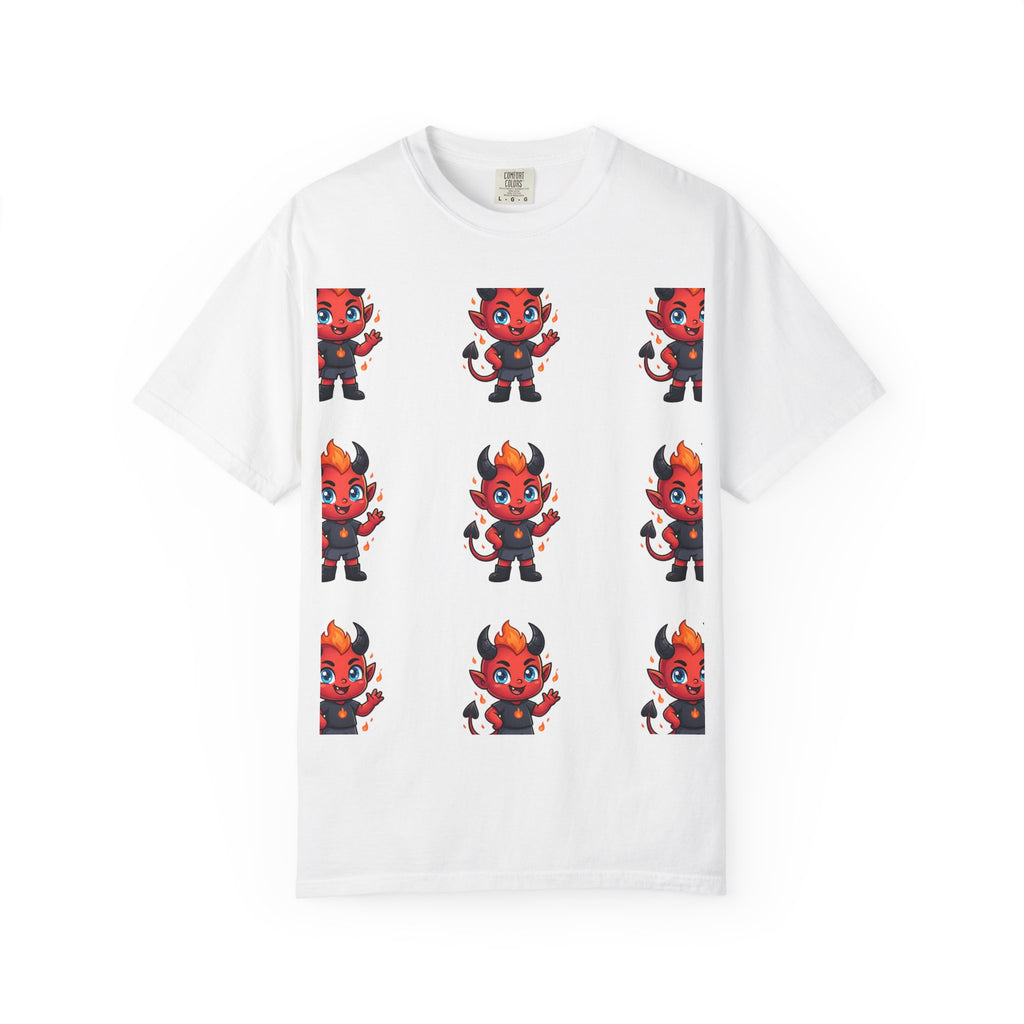 Illuminati Israel Pyramid T-Shirt with Devil Character Pattern