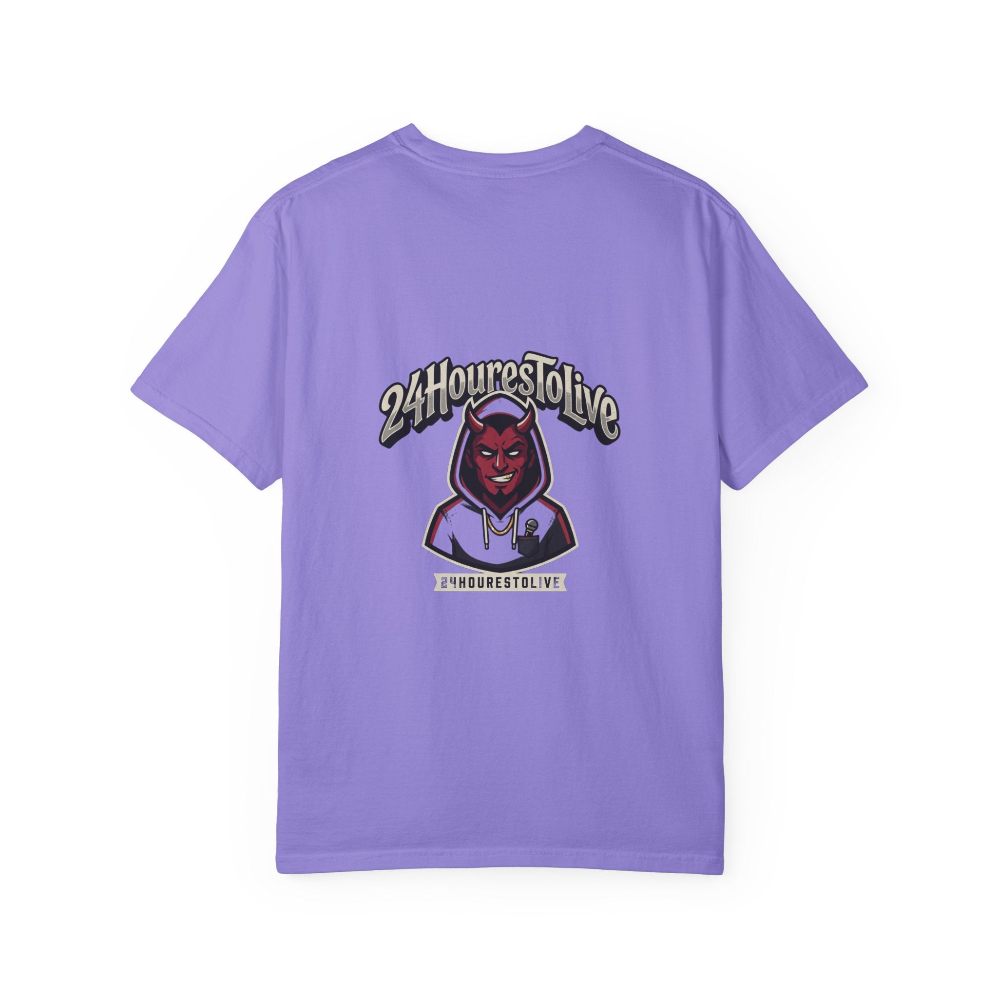 Angel & Devil Graphic T-Shirt — '24 Hours To Live' Streetwear