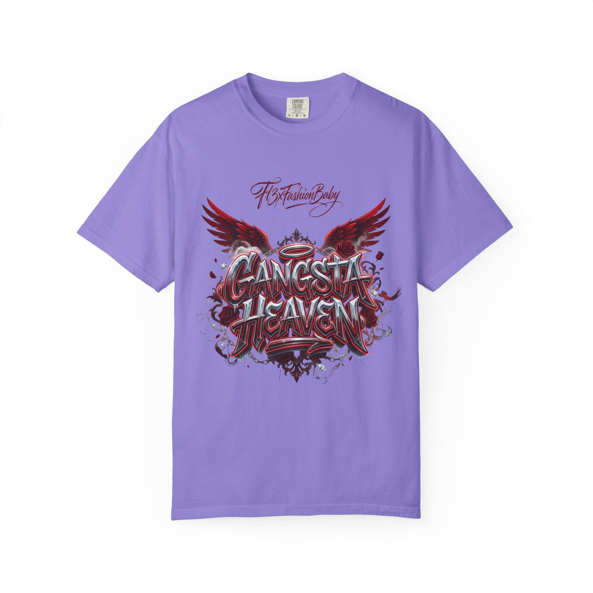 Gangsta Heaven Graphic T-Shirt — Scripted Front & Vertical Kanji Back