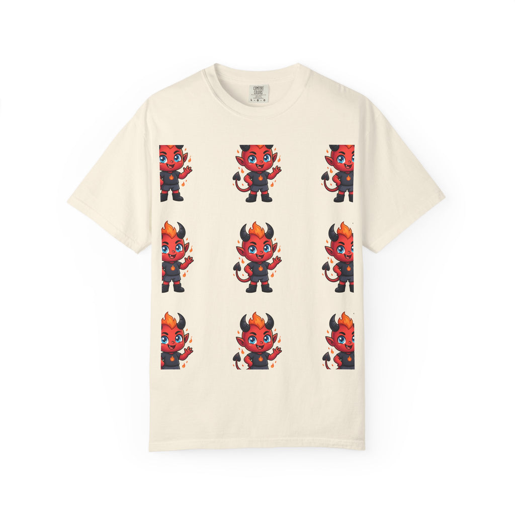 Illuminati Israel Pyramid T-Shirt with Devil Character Pattern
