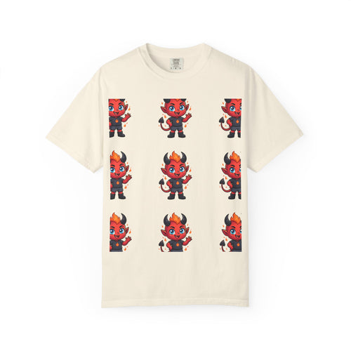 Illuminati Israel Pyramid T-Shirt with Devil Character Pattern