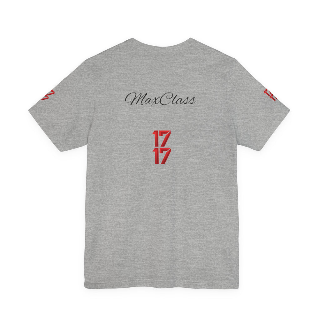 MaxClass '17' Graphic Tee — Minimal Script Logo T-Shirt