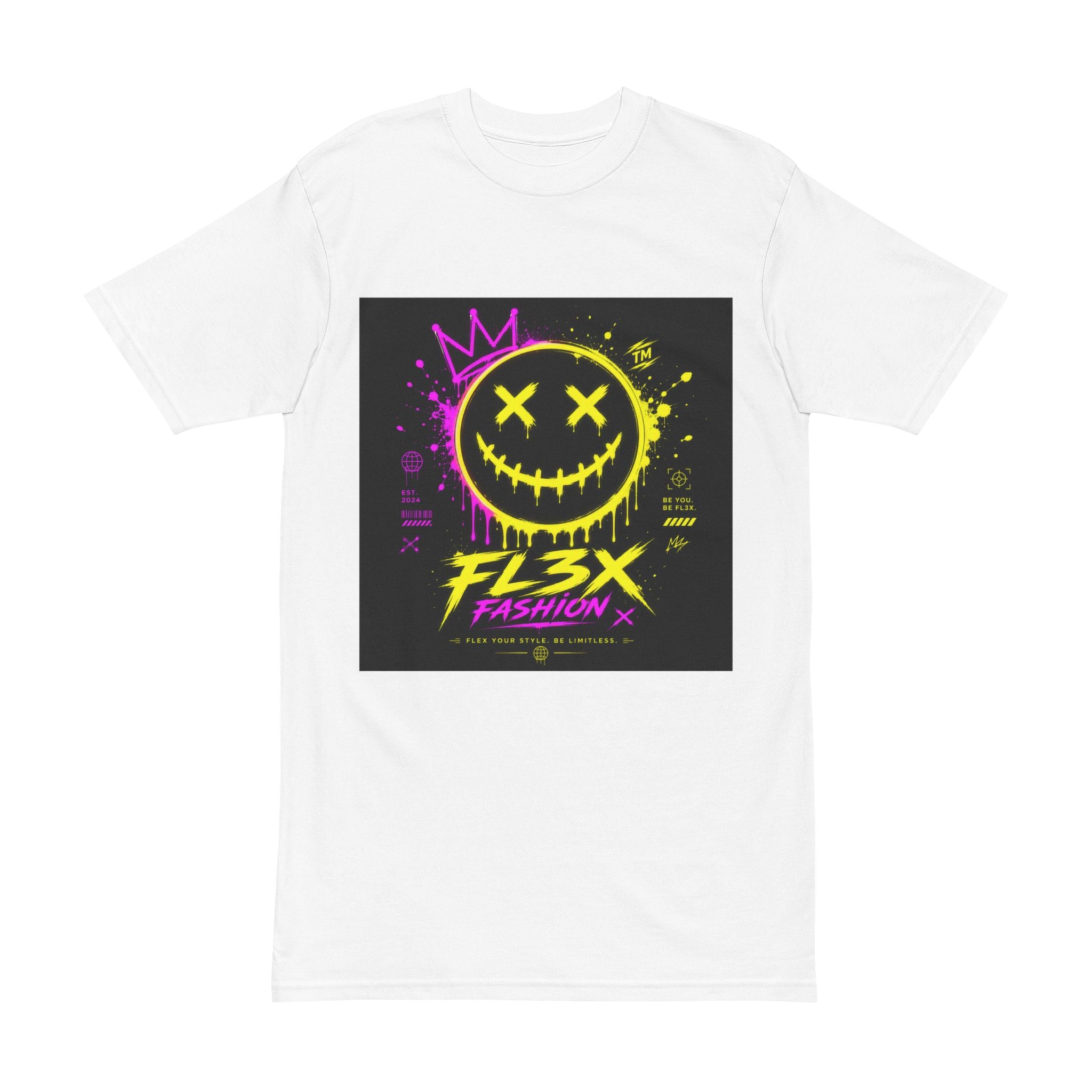 Neon Grin Tee — "FL3X Fashion" Graphic Streetwear T-Shirt