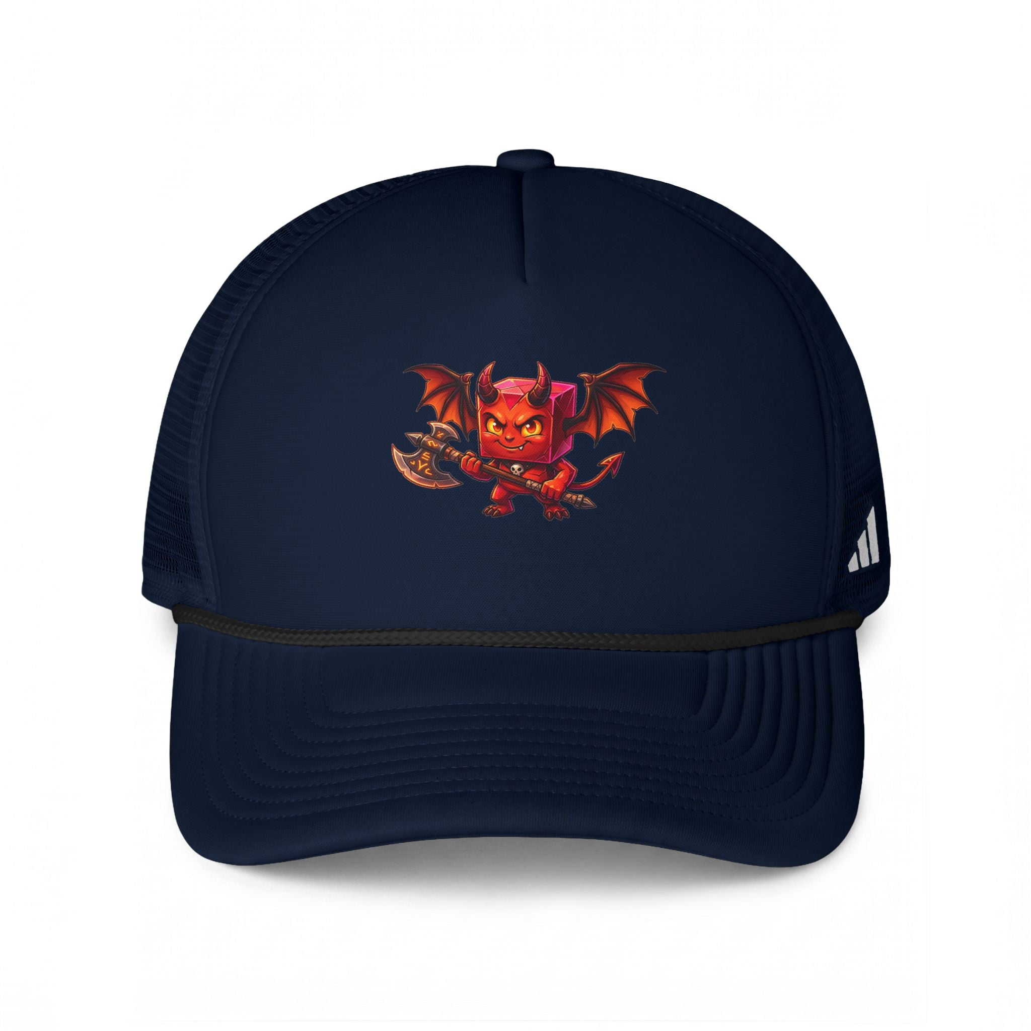 Devil Dragon Trucker Hat – Cute Red Demon Graphic Cap