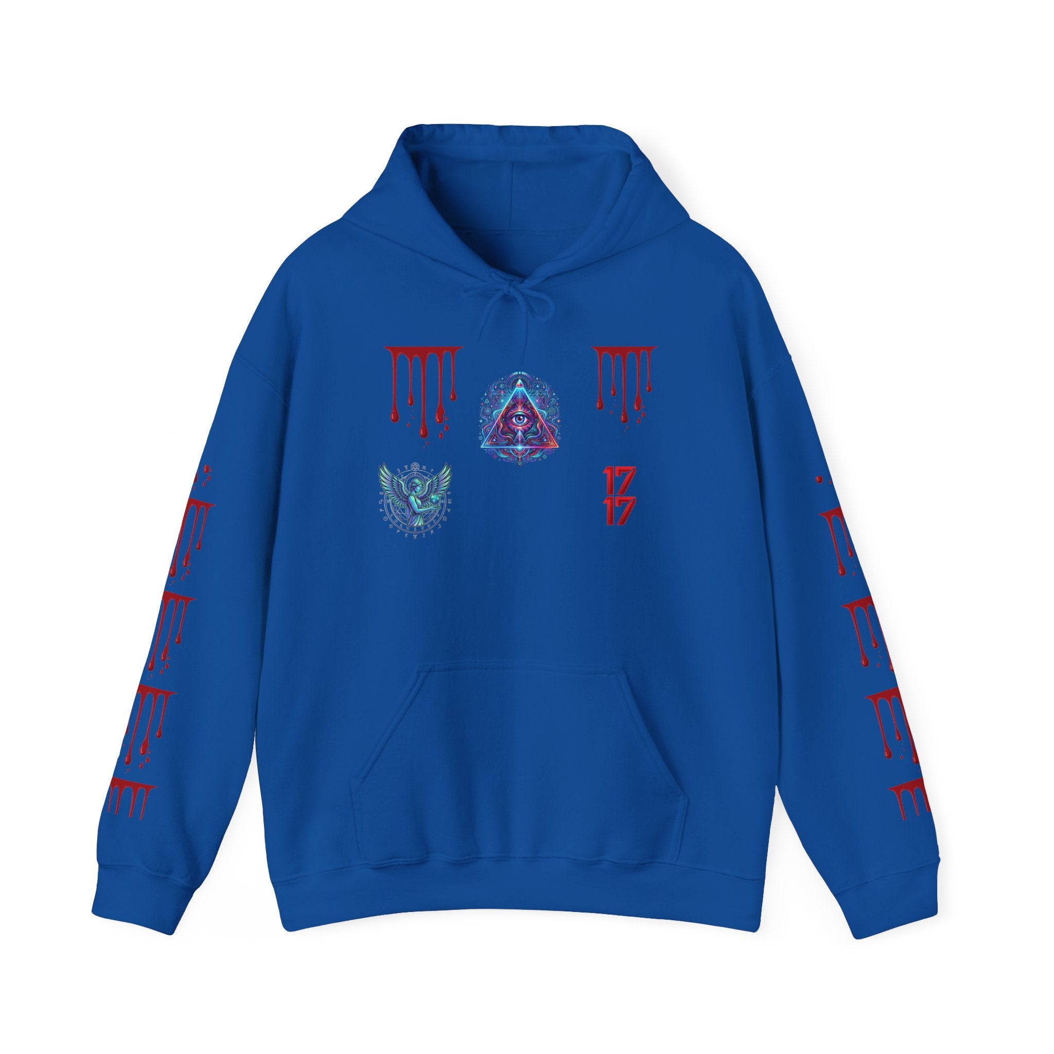 Hoodie — Gothic 1717 Dripping Symbols Pullover