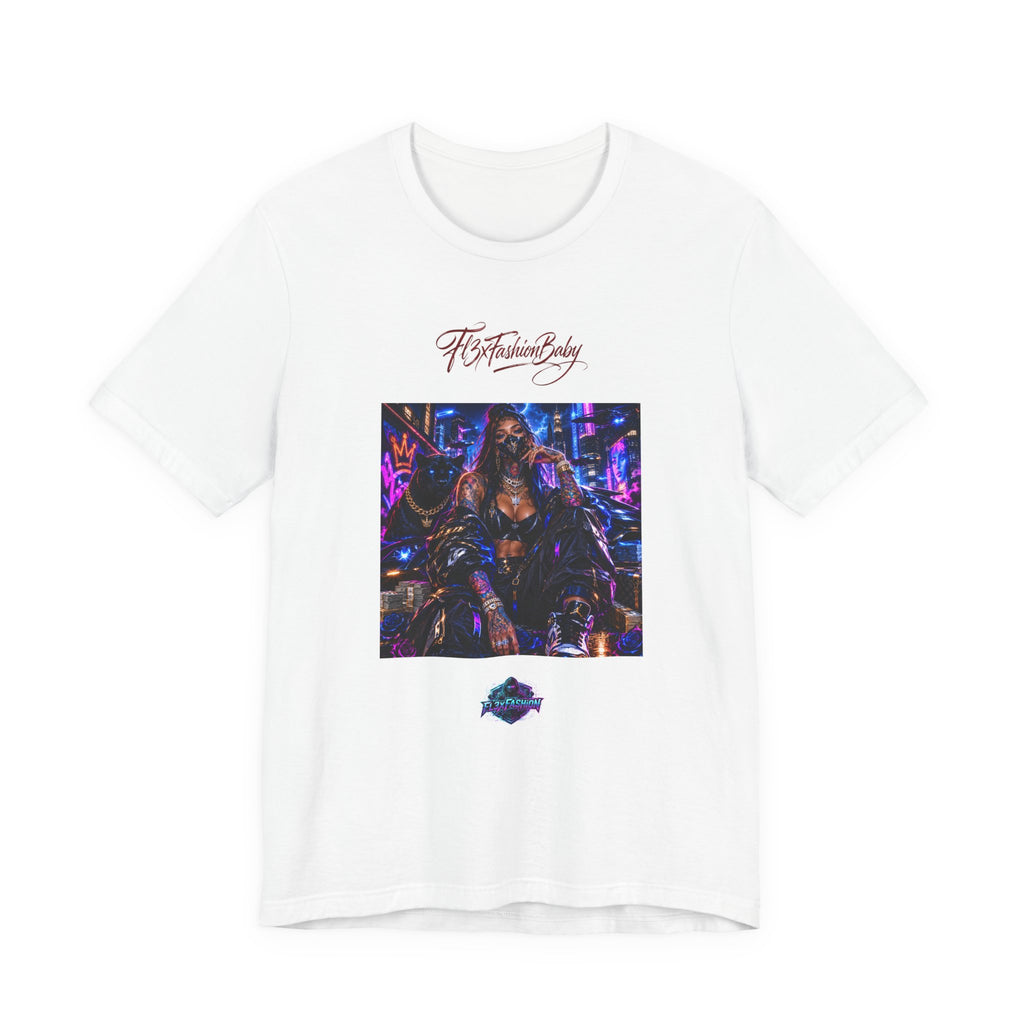 T-Shirt — Futuristic Cyber City Graphic Tee ("It's Fashion Baby")