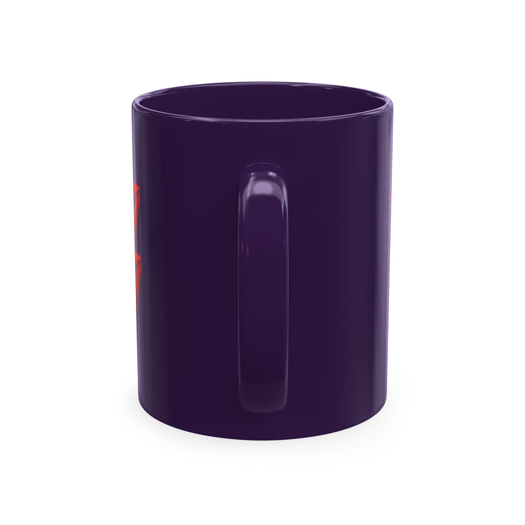 Ceramic Mug — Mystic Third Eye Pyramid Design with 7/17 Red Numerals