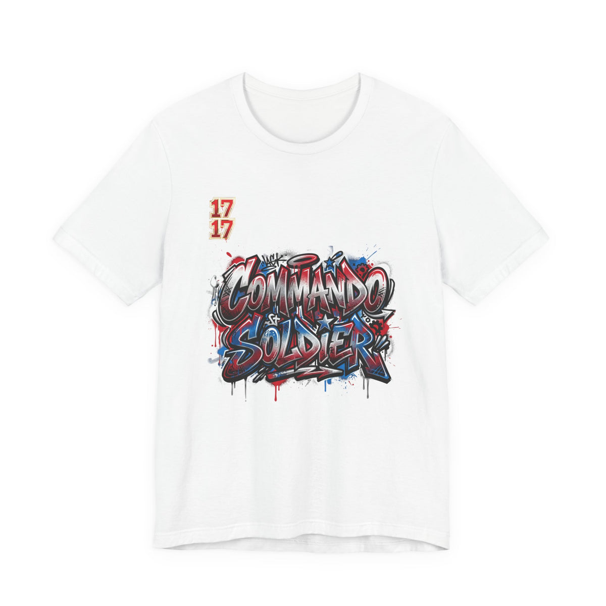 Commando Soldier Graffiti T‑Shirt — Urban Military Streetwear