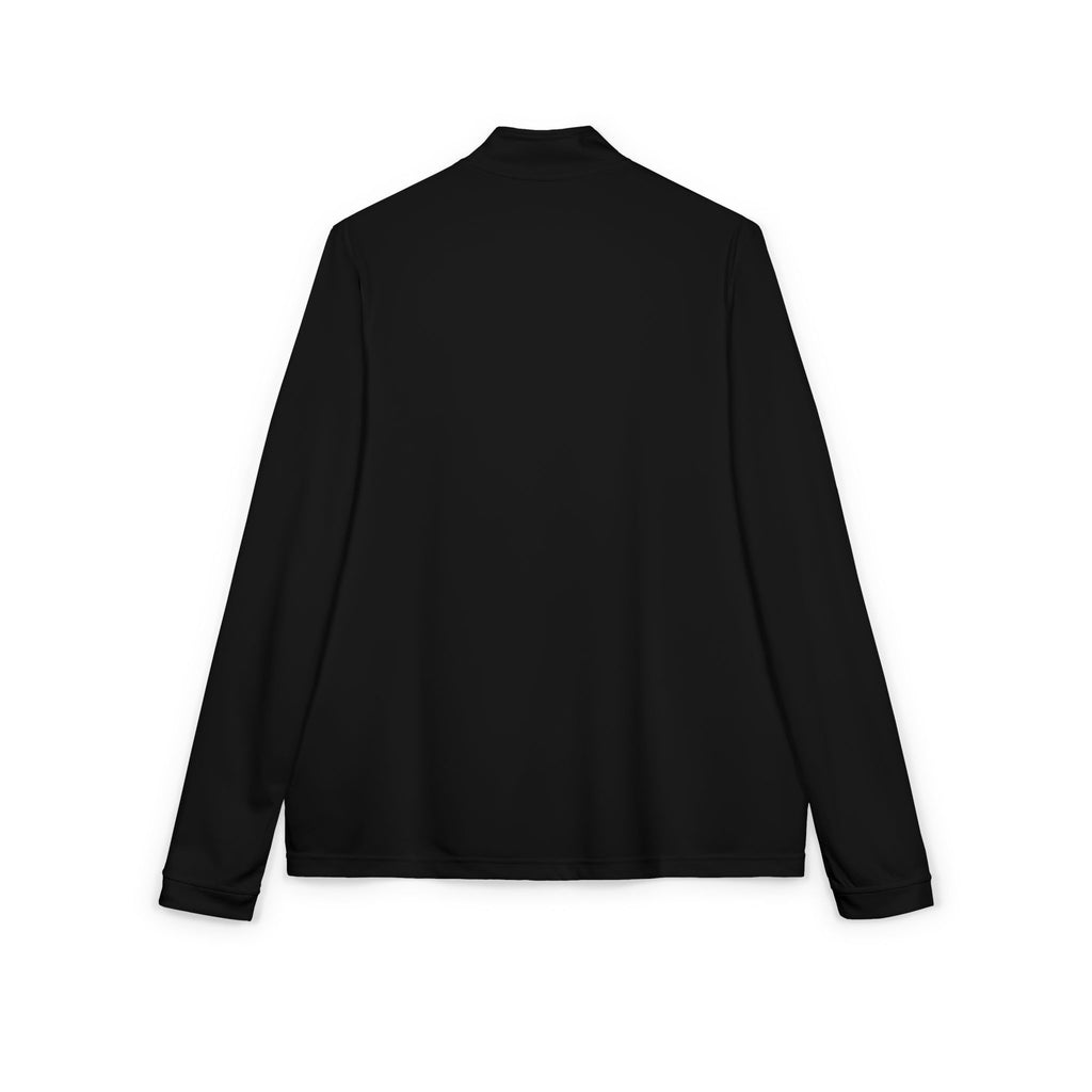 Embroidered adidas Quarter-Zip Pullover – Lightweight White Performance Top