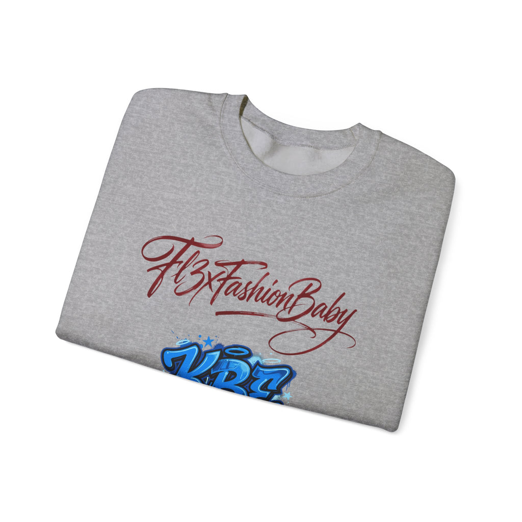 Crewneck Sweatshirt — KBZ Graffiti Logo "FtxFashionBaby" Streetwear