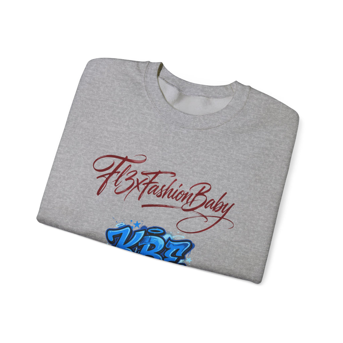 Crewneck Sweatshirt — KBZ Graffiti Logo "FtxFashionBaby" Streetwear