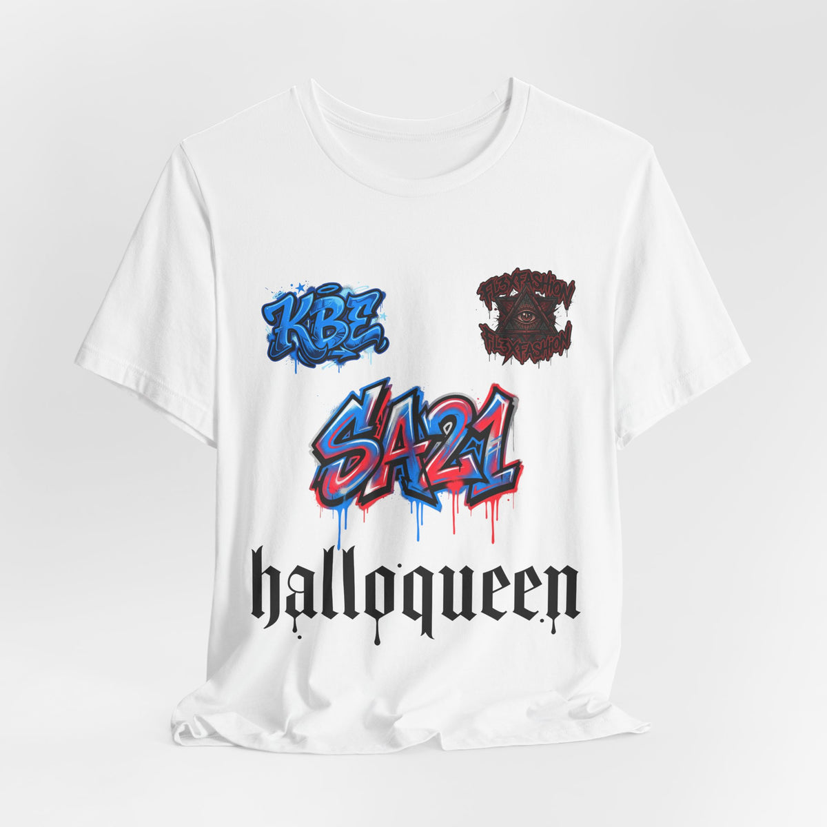 Halloqueen Graphic Tee — SA21 Graffiti Streetwear T‑Shirt