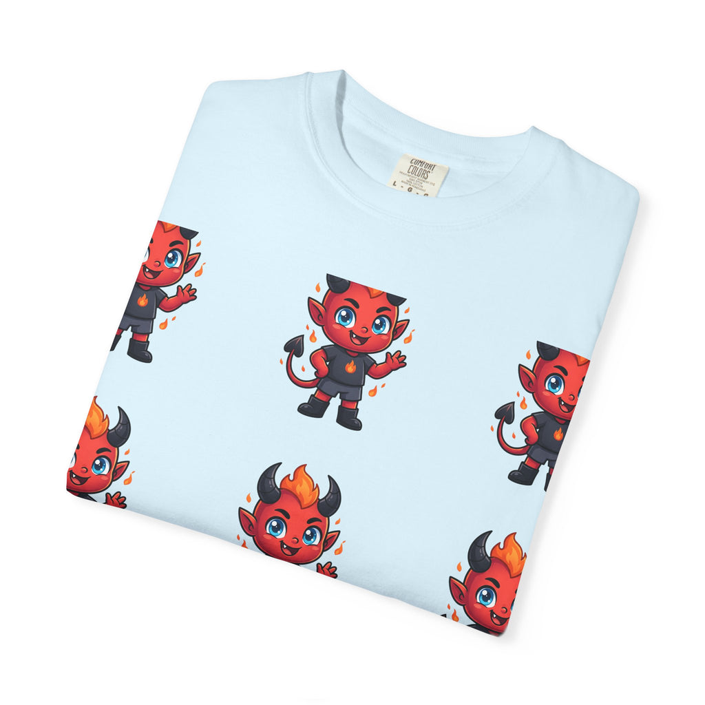 Illuminati Israel Pyramid T-Shirt with Devil Character Pattern