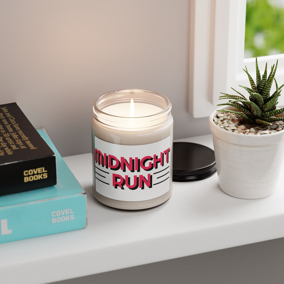 Midnight Run Scented Soy Candle — 9oz Retro Nighttime Fragrance