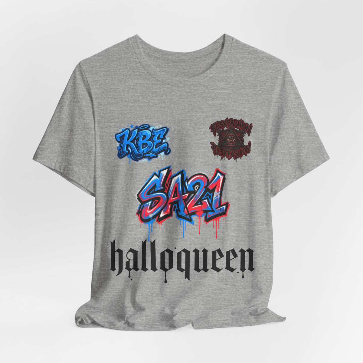 Halloqueen Graphic Tee — SA21 Graffiti Streetwear T‑Shirt