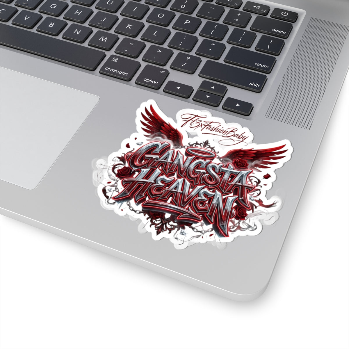 Gangsta Heaven Kiss-Cut Sticker — Red Winged Street Art Decal