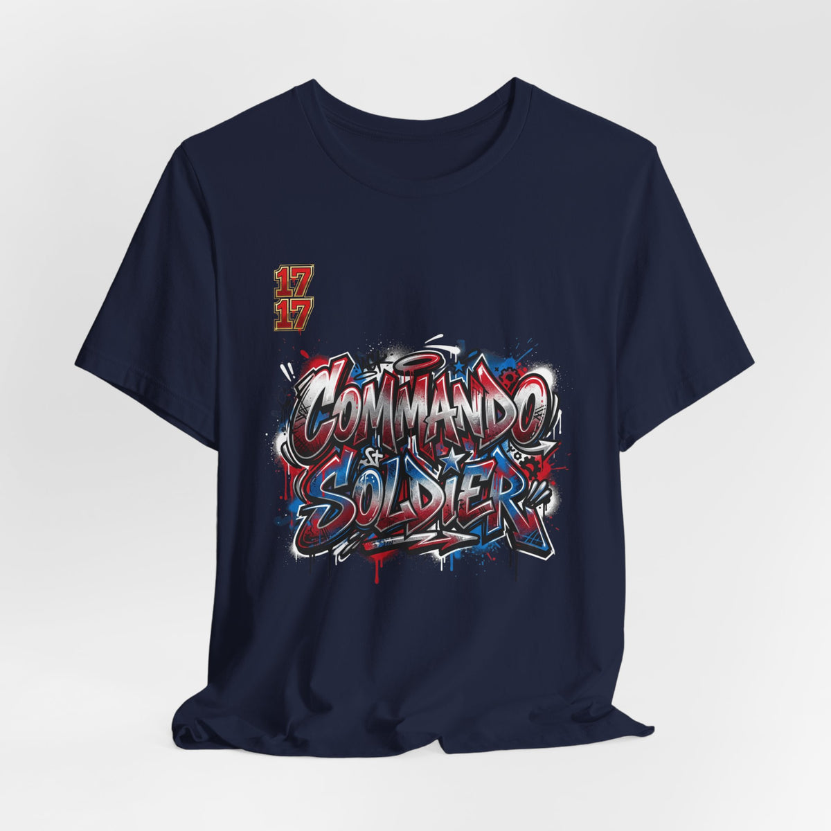Commando Soldier Graffiti T‑Shirt — Urban Military Streetwear