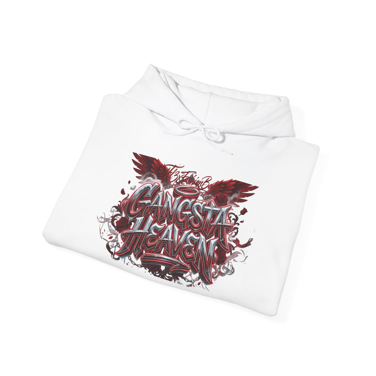 Hoodie - "Gangsta Heaven" Gothic Angel Graphic Pullover