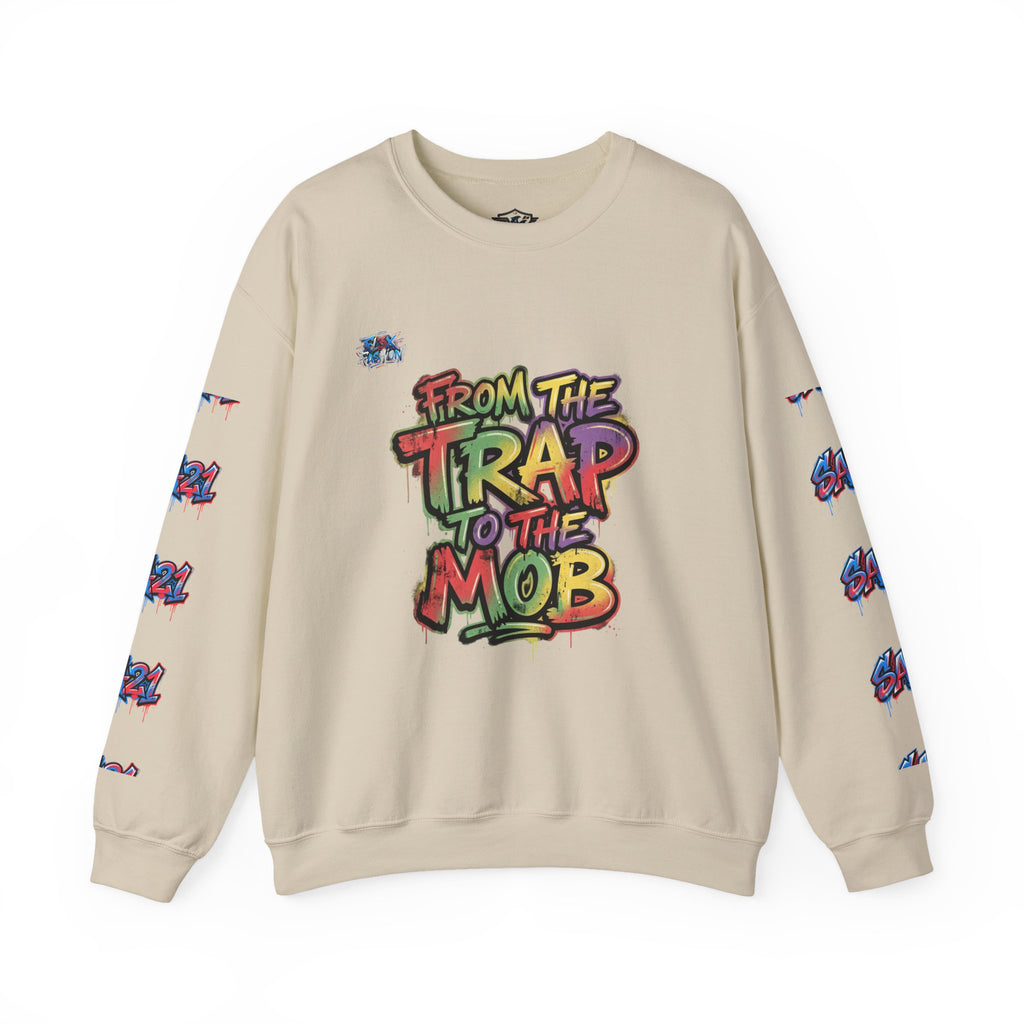 Graffiti "From the Trap to the Mob" Crewneck Sweatshirt