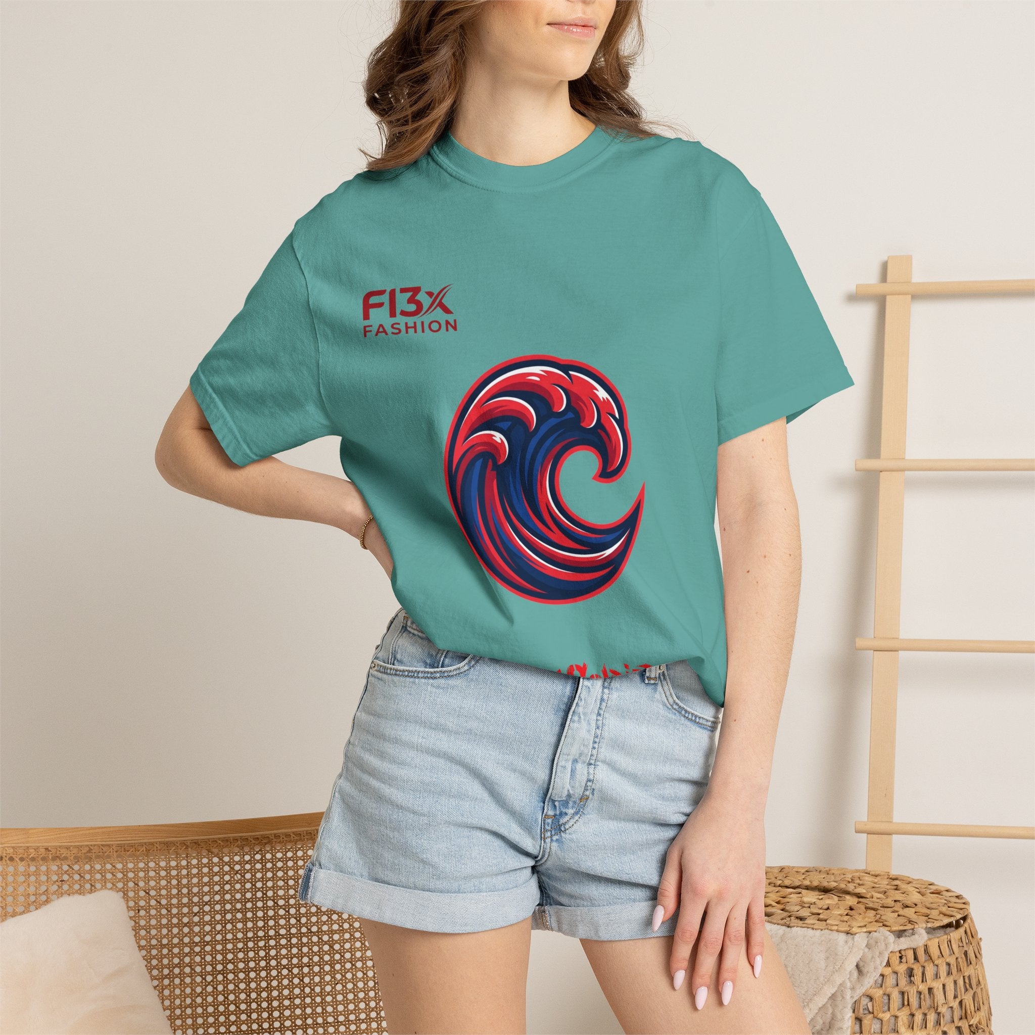 Wave Emblem T-Shirt — 'I'm A Soldier' Graphic Crew Tee