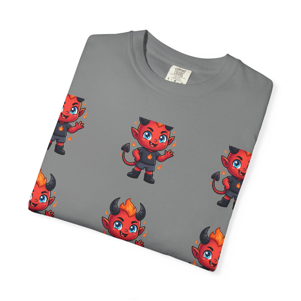 Illuminati Israel Pyramid T-Shirt with Devil Character Pattern