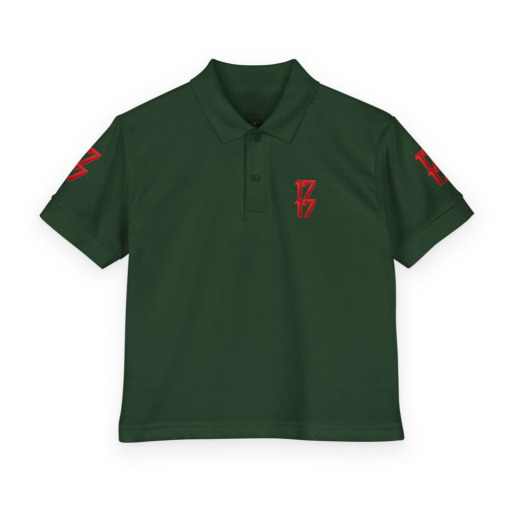 Youth Polo — Red 17 Graphic School Spirit Polo