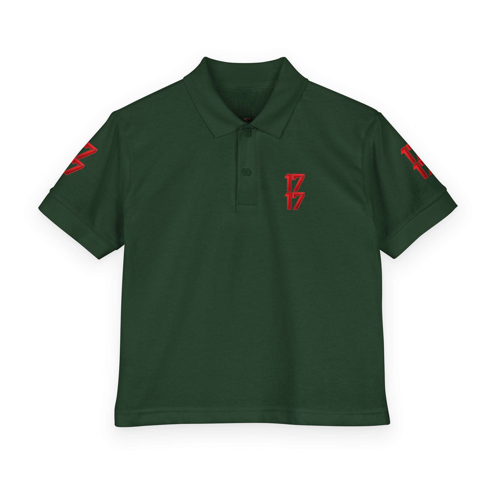 Youth Polo — Red 17 Graphic School Spirit Polo