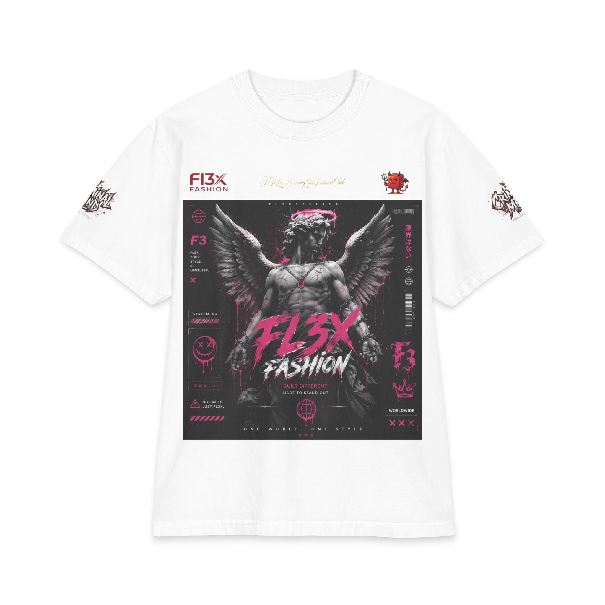 Angel Statue Graphic T‑Shirt — FL3X Fashion Streetwear