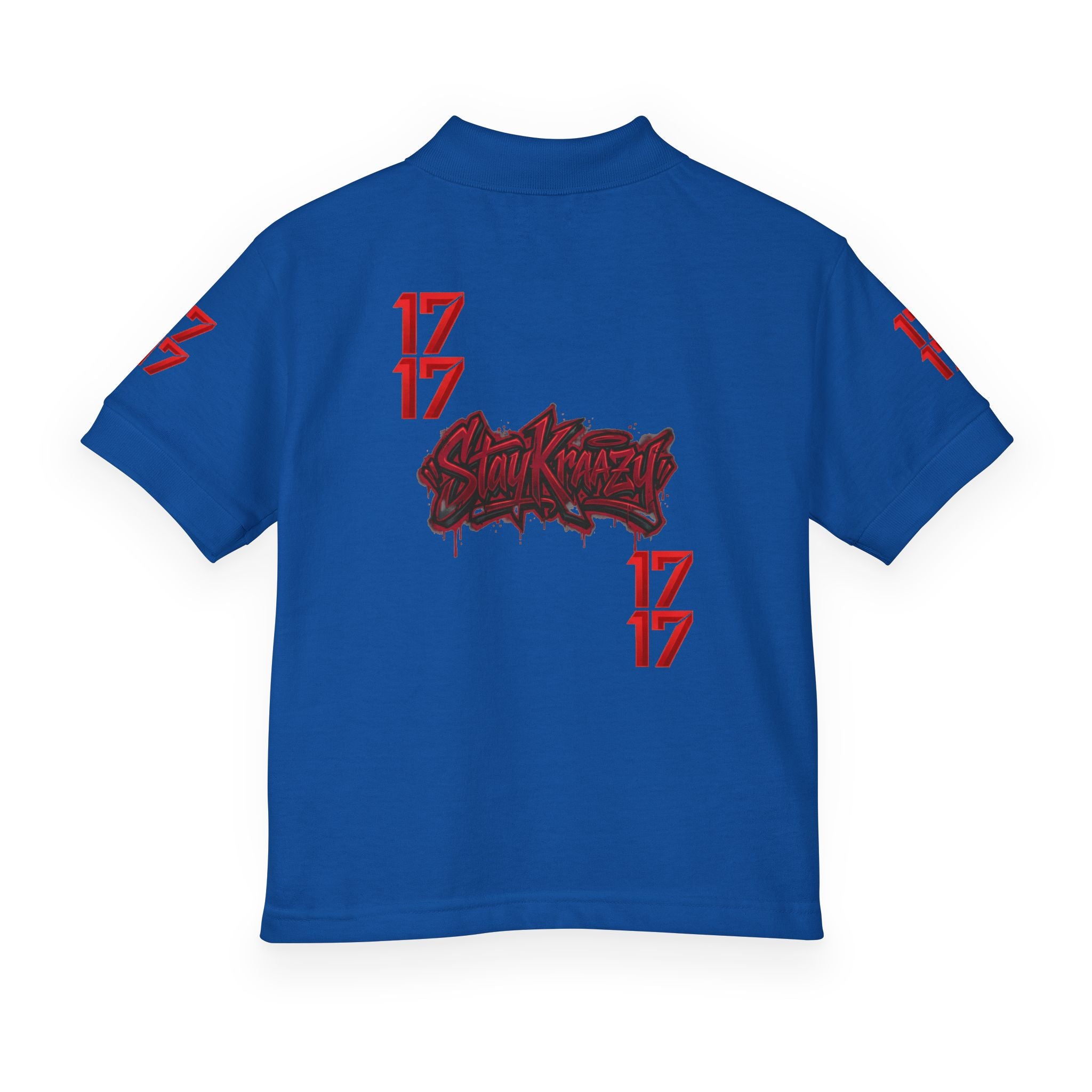 Youth Polo — Red 17 Graphic School Spirit Polo