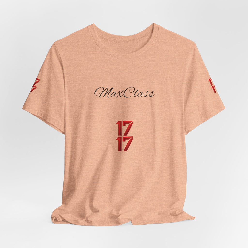 MaxClass '17' Graphic Tee — Minimal Script Logo T-Shirt