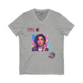 Pop Art Portrait V-Neck Tee — FI3xFashion Graphic T-Shirt