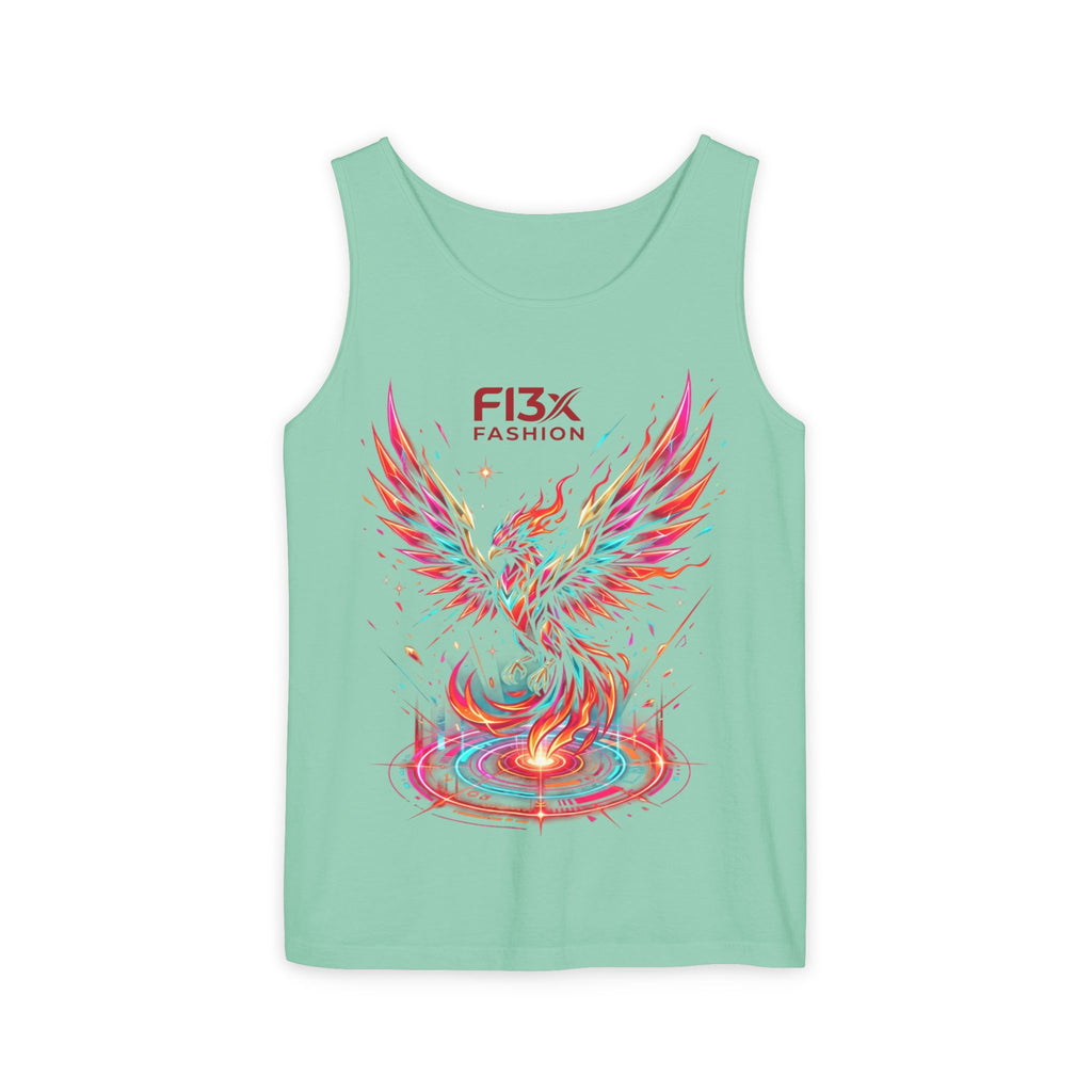 Phoenix Graphic Tank Top — Colorful Rising Firebird Design